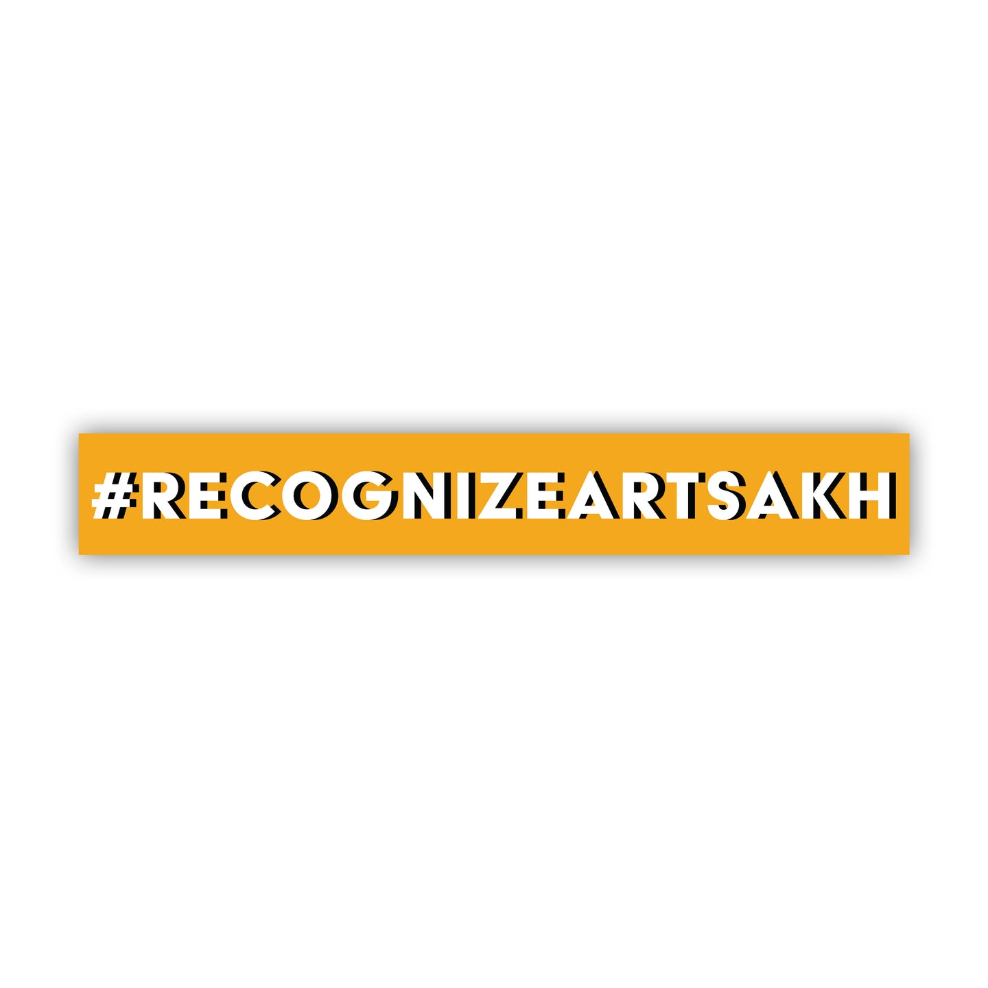 #RecognizeArtsakh Bumper Sticker